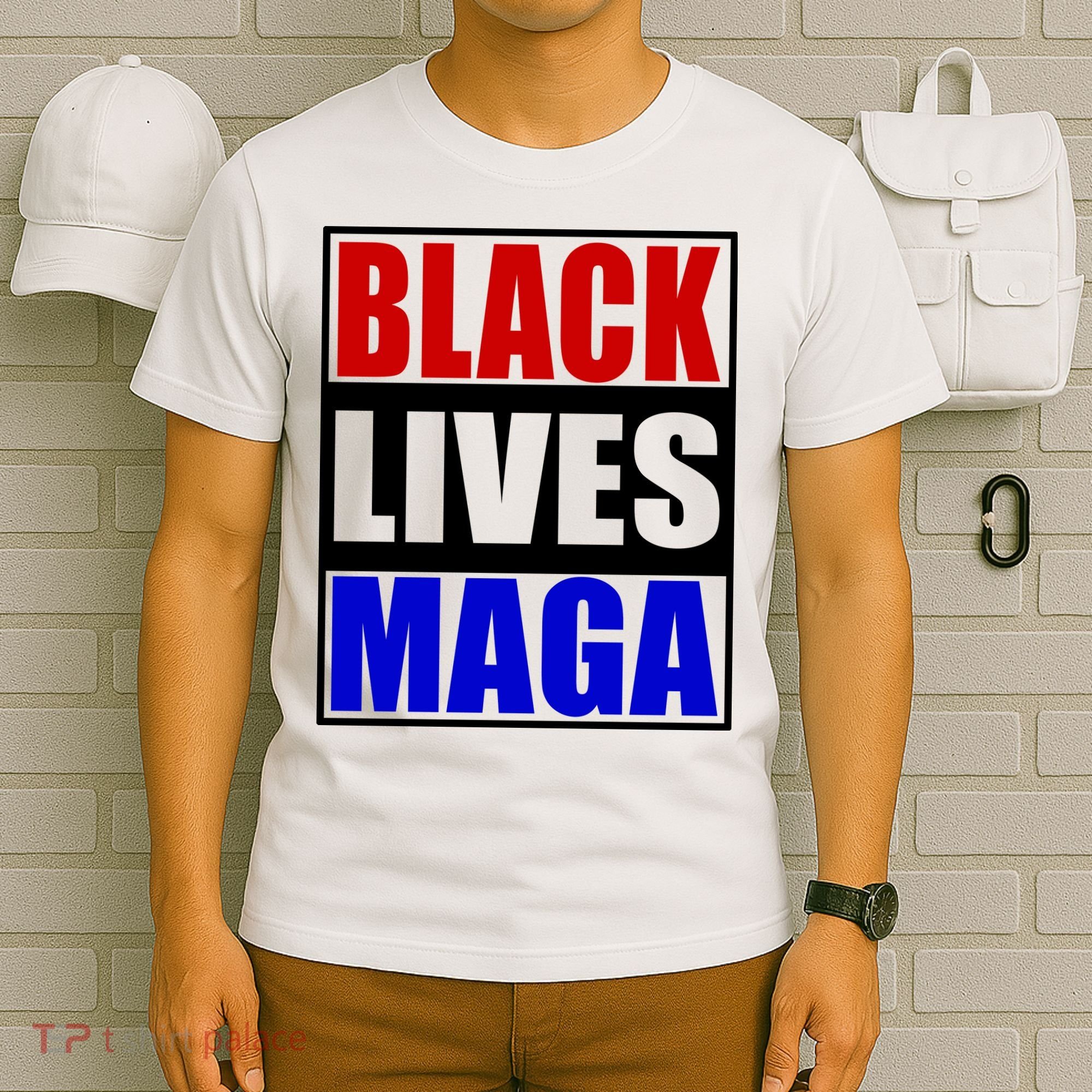 Black Lives Maga Black Conservative Republican Protrump T-Shirt