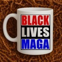 Black Lives Maga Black Conservative Republican Protrump Coffee Mug thumb 2