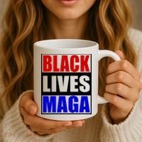 Black Lives Maga Black Conservative Republican Protrump Coffee Mug thumb 3