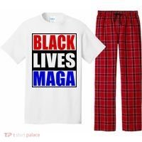 Black Lives Maga Black Conservative Republican Protrump Pajama Set thumb 0