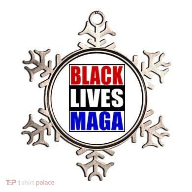 Black Lives Maga Black Conservative Republican Protrump Ornament