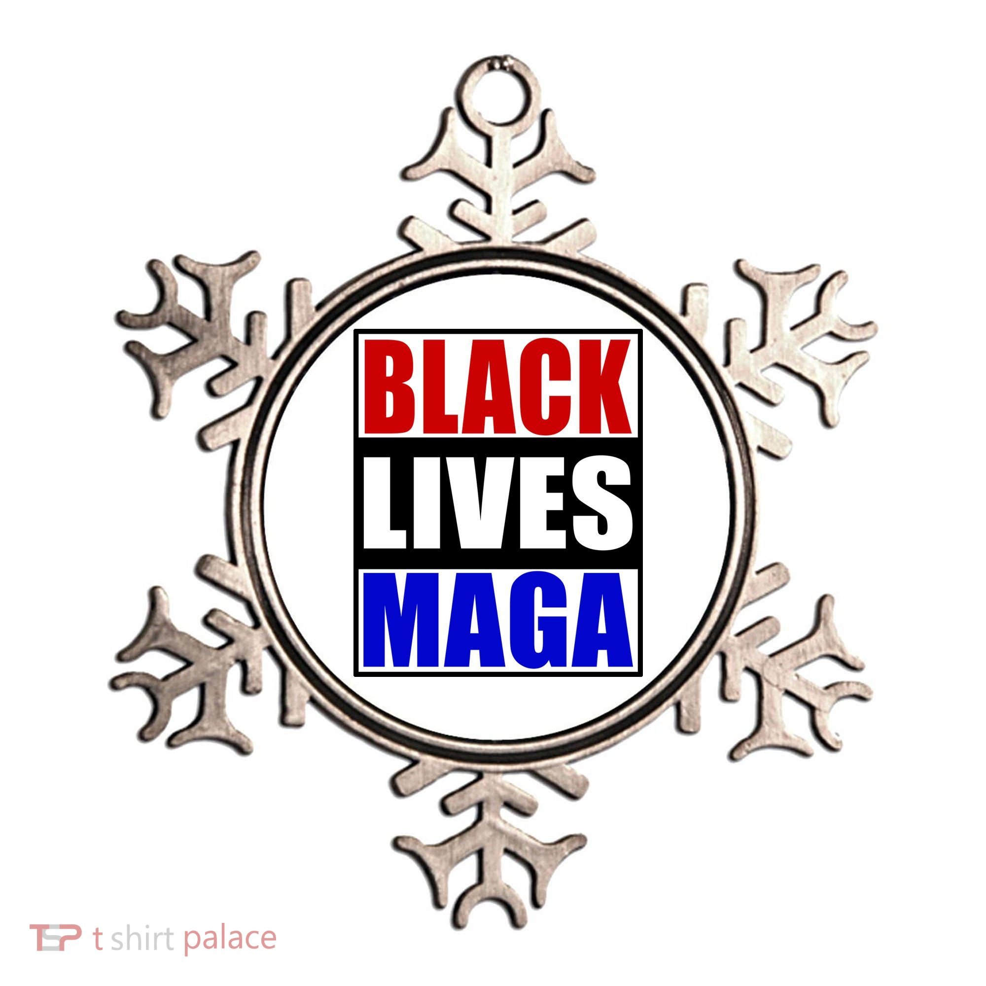 Black Lives Maga Black Conservative Republican Protrump Ornament