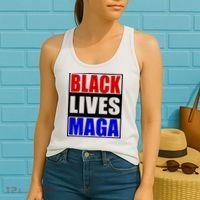 Black Lives Maga Black Conservative Republican Protrump Women's Tank Top thumb 2