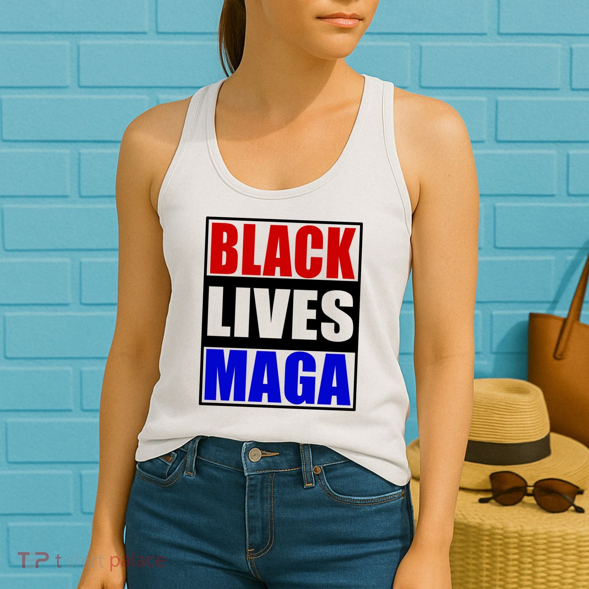 Black Lives Maga Black Conservative Republican Protrump Women's Tank Top