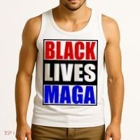 Black Lives Maga Black Conservative Republican Protrump Tank Top thumb 3