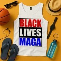 Black Lives Maga Black Conservative Republican Protrump Tank Top thumb 4