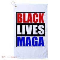 Black Lives Maga Black Conservative Republican Protrump Golf Towel thumb 0