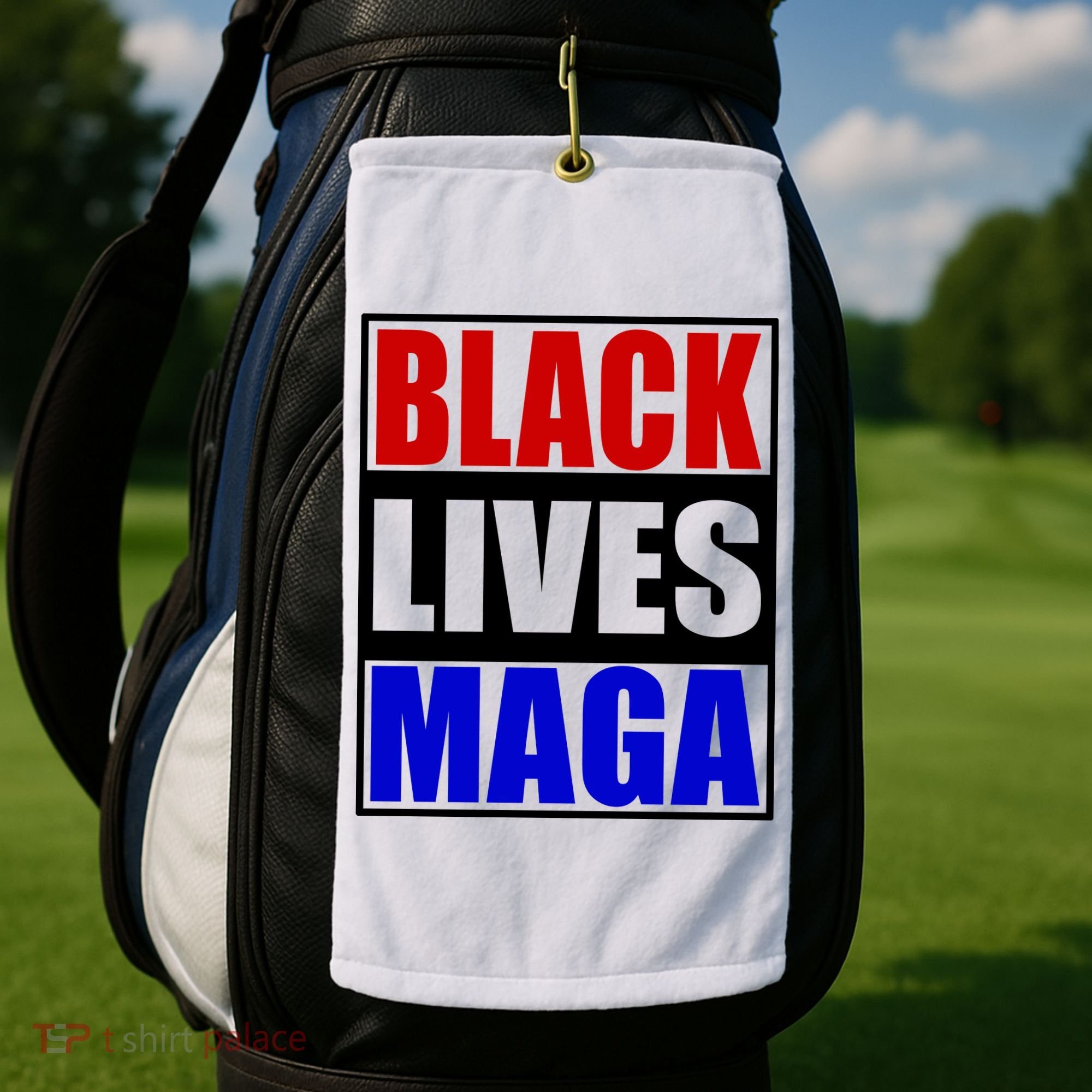 Black Lives Maga Black Conservative Republican Protrump Golf Towel