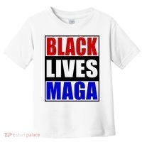 Black Lives Maga Black Conservative Republican Protrump Toddler T-Shirt thumb 0