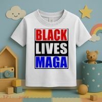 Black Lives Maga Black Conservative Republican Protrump Toddler T-Shirt thumb 3