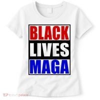 Black Lives Maga Black Conservative Republican Protrump Women's T-Shirt thumb 0