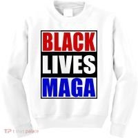 Black Lives Maga Black Conservative Republican Protrump Kids Sweatshirt thumb 0