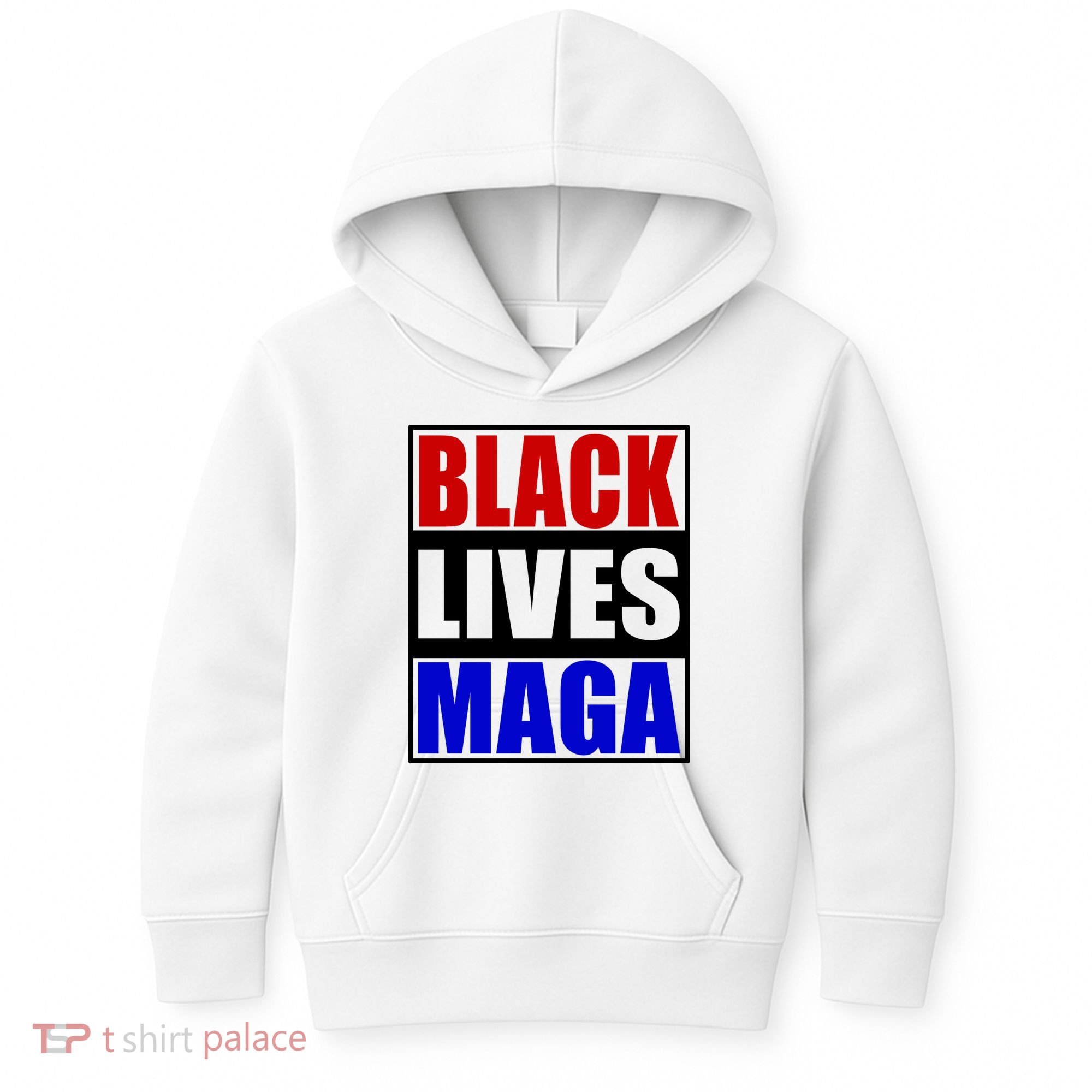 Black Lives Maga Black Conservative Republican Protrump Kids Hoodie