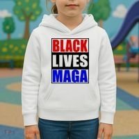 Black Lives Maga Black Conservative Republican Protrump Kids Hoodie thumb 3