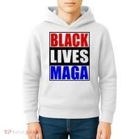 Black Lives Maga Black Conservative Republican Protrump Kids Hoodie thumb 4