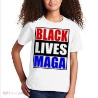 Black Lives Maga Black Conservative Republican Protrump Kids T-Shirt thumb 2