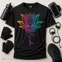 Breathe Lotus Mandala Unalome Inspire & Shine Creations Cooling Performance Crew T-Shirt thumb 3