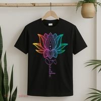 Breathe Lotus Mandala Unalome Inspire & Shine Creations T-Shirt thumb 2