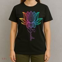 Breathe Lotus Mandala Unalome Inspire & Shine Creations T-Shirt thumb 4