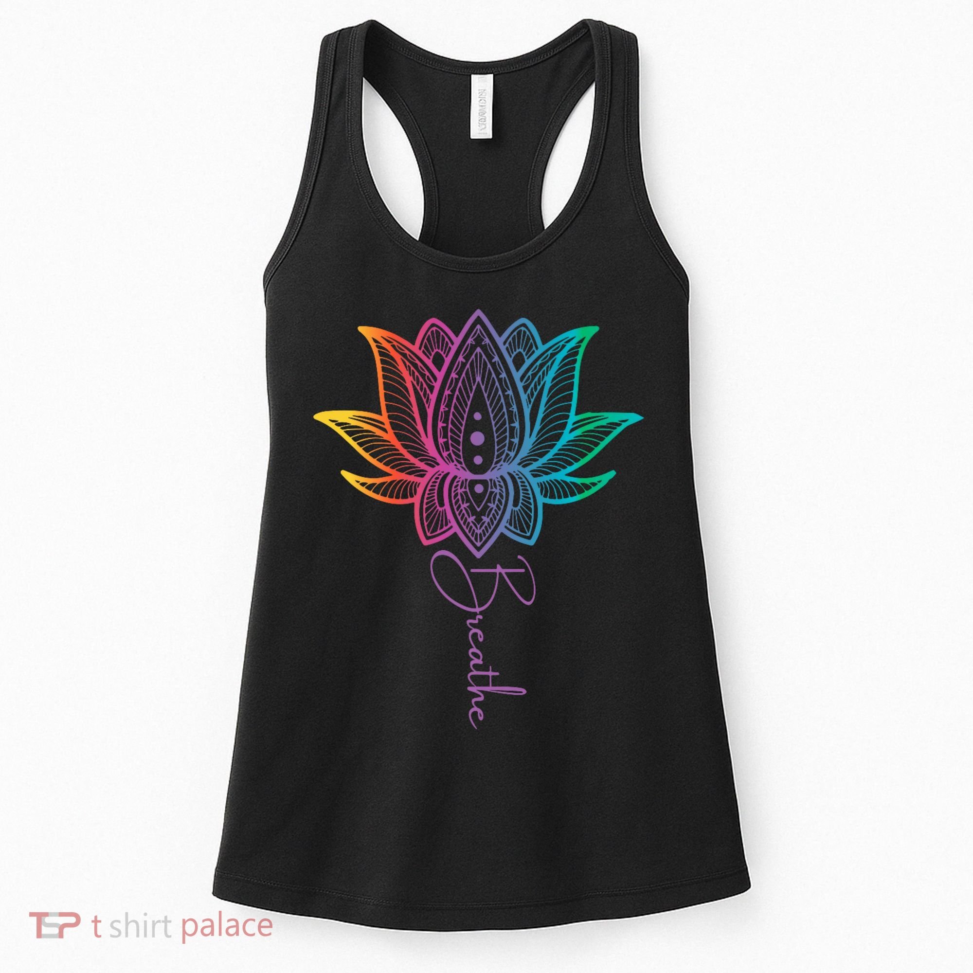Breathe Lotus Mandala Unalome Inspire & Shine Creations Women's Tank Top