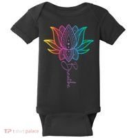 Breathe Lotus Mandala Unalome Inspire & Shine Creations Baby Bodysuit thumb 0