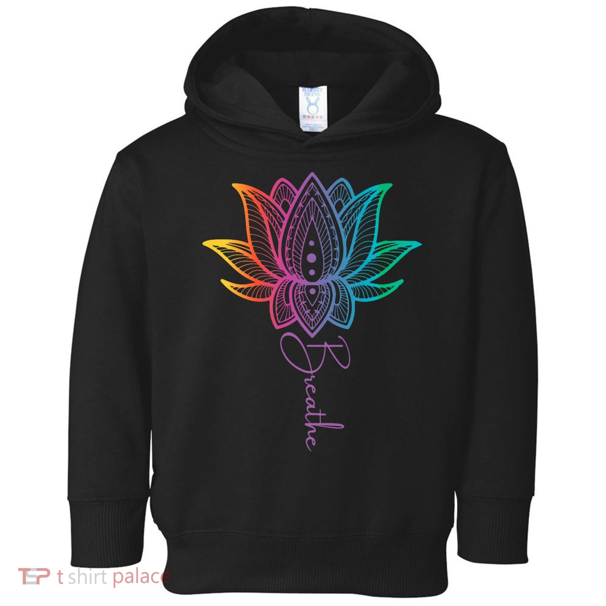 Breathe Lotus Mandala Unalome Inspire & Shine Creations Toddler Hoodie