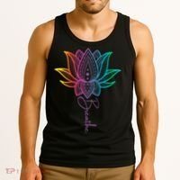 Breathe Lotus Mandala Unalome Inspire & Shine Creations Tank Top thumb 3
