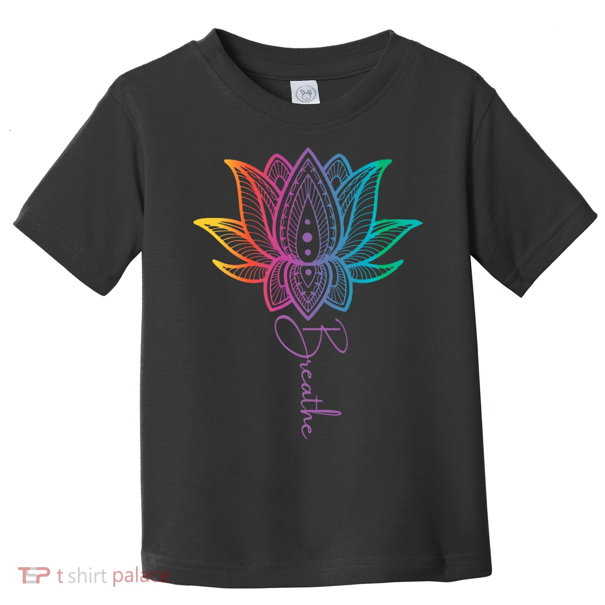 Breathe Lotus Mandala Unalome Inspire & Shine Creations Toddler T-Shirt