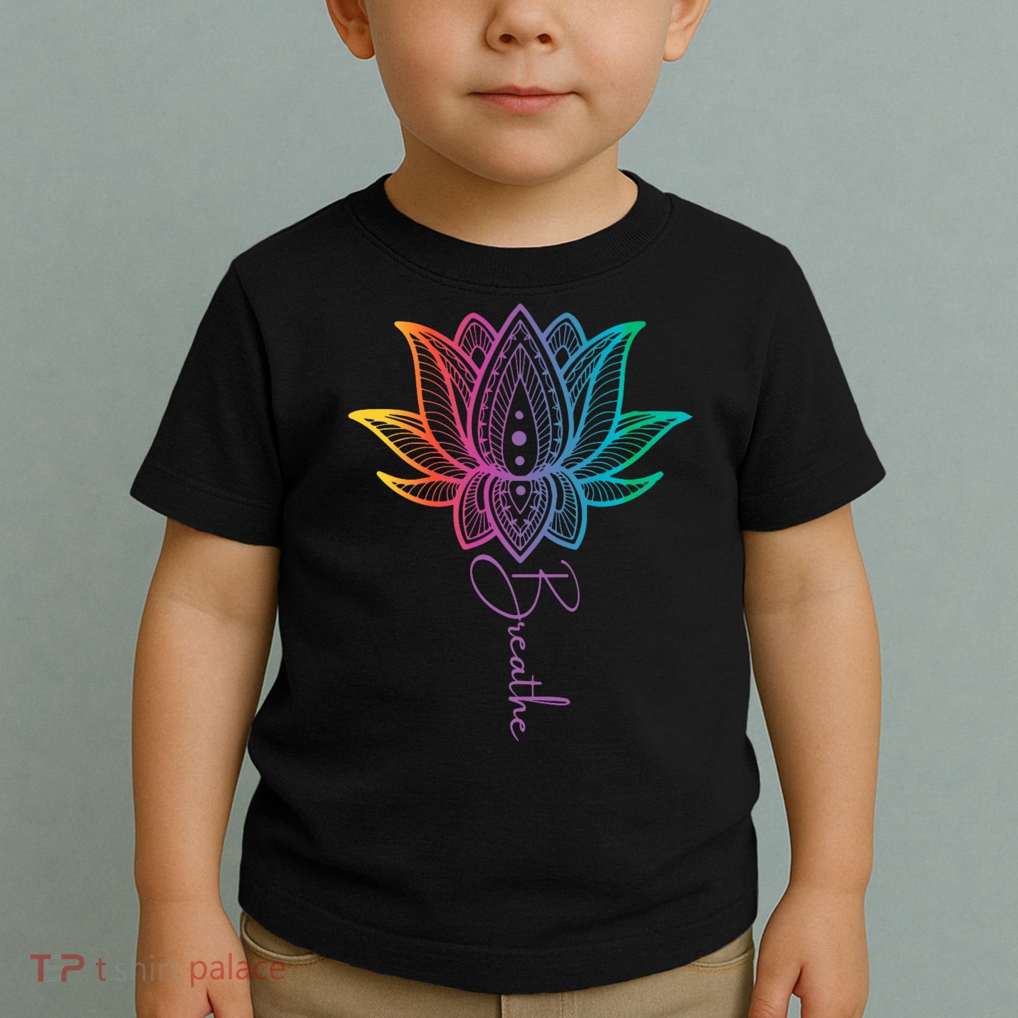 Breathe Lotus Mandala Unalome Inspire & Shine Creations Toddler T-Shirt