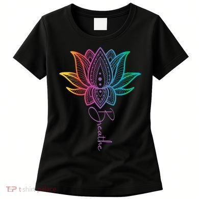 Breathe Lotus Mandala Unalome Inspire & Shine Creations Women's T-Shirt