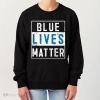 Blue Lives Matter Funny Police Officer Supporter Gift Great Gift Women's Sweatshirt thumb 0