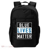 Blue Lives Matter Funny Police Officer Supporter Gift Great Gift Backpack thumb 0