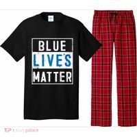 Blue Lives Matter Funny Police Officer Supporter Gift Great Gift Pajama Set thumb 0