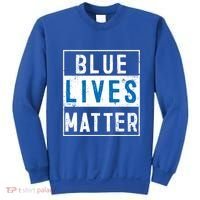 Blue Lives Matter Funny Police Officer Supporter Gift Great Gift Sweatshirt thumb 0