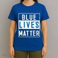 Blue Lives Matter Funny Police Officer Supporter Gift Great Gift T-Shirt thumb 4