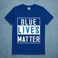 Blue Lives Matter Funny Police Officer Supporter Gift Great Gift T-Shirt thumb 5