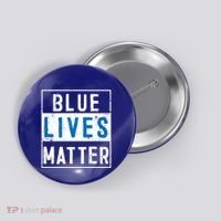 Blue Lives Matter Funny Police Officer Supporter Gift Great Gift Button thumb 0