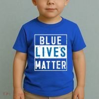 Blue Lives Matter Funny Police Officer Supporter Gift Great Gift Toddler T-Shirt thumb 2