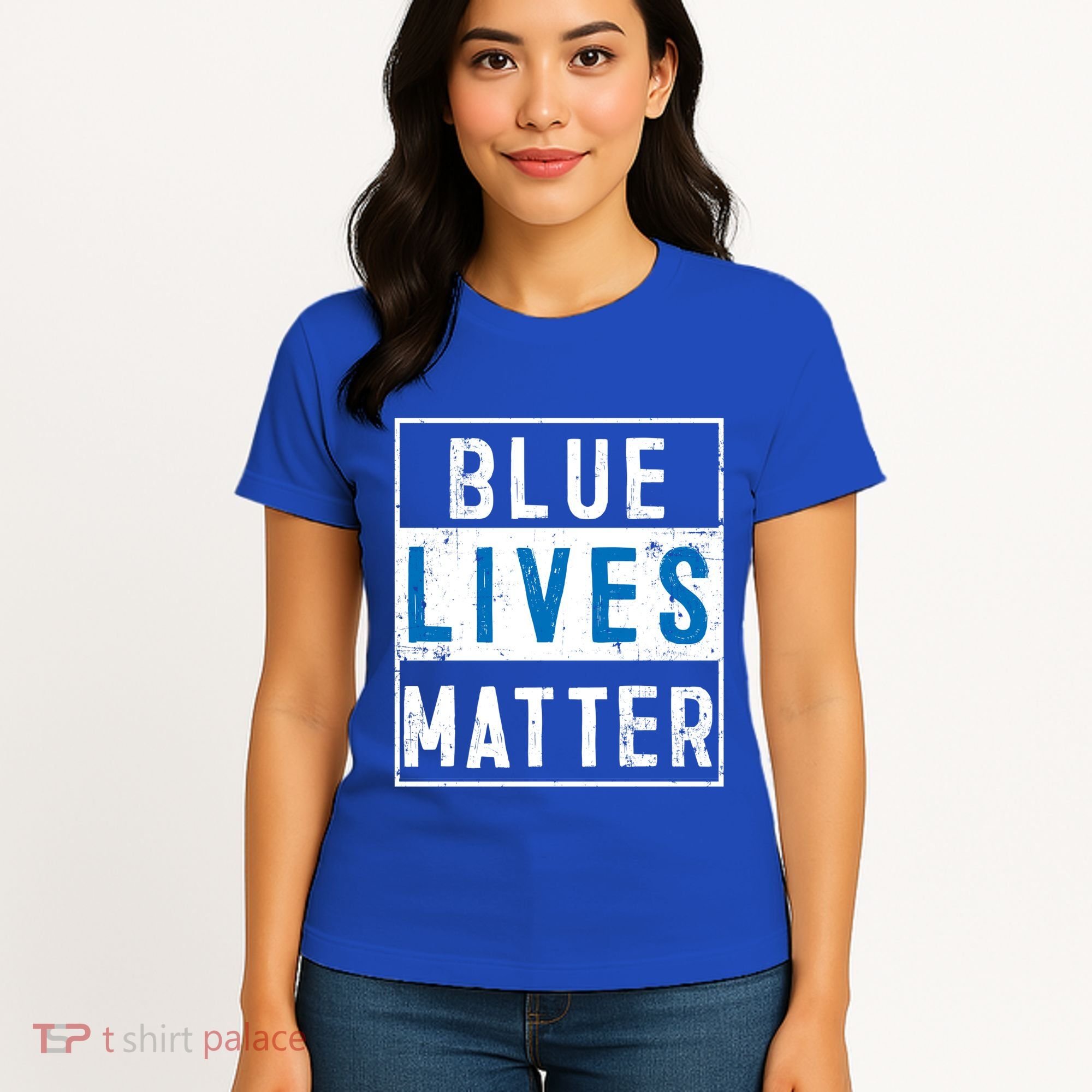 Blue Lives Matter Funny Police Officer Supporter Gift Great Gift Women's T-Shirt