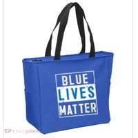 Blue Lives Matter Funny Police Officer Supporter Gift Great Gift Tote Bag thumb 2