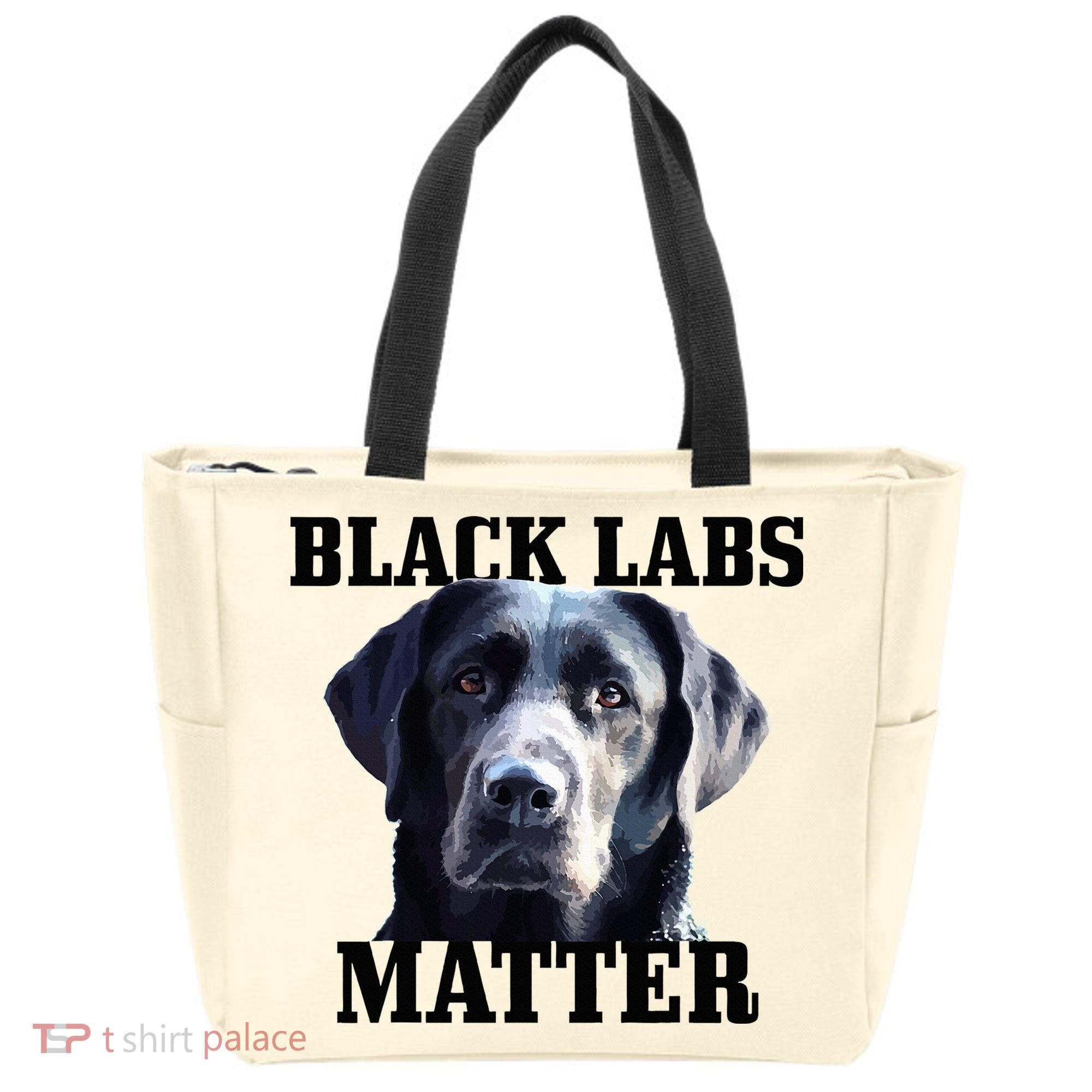 Black Labs Matter Labrador Retriever Mom Dad Dog Lover Tote Bag