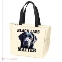 Black Labs Matter Labrador Retriever Mom Dad Dog Lover Tote Bag thumb 3
