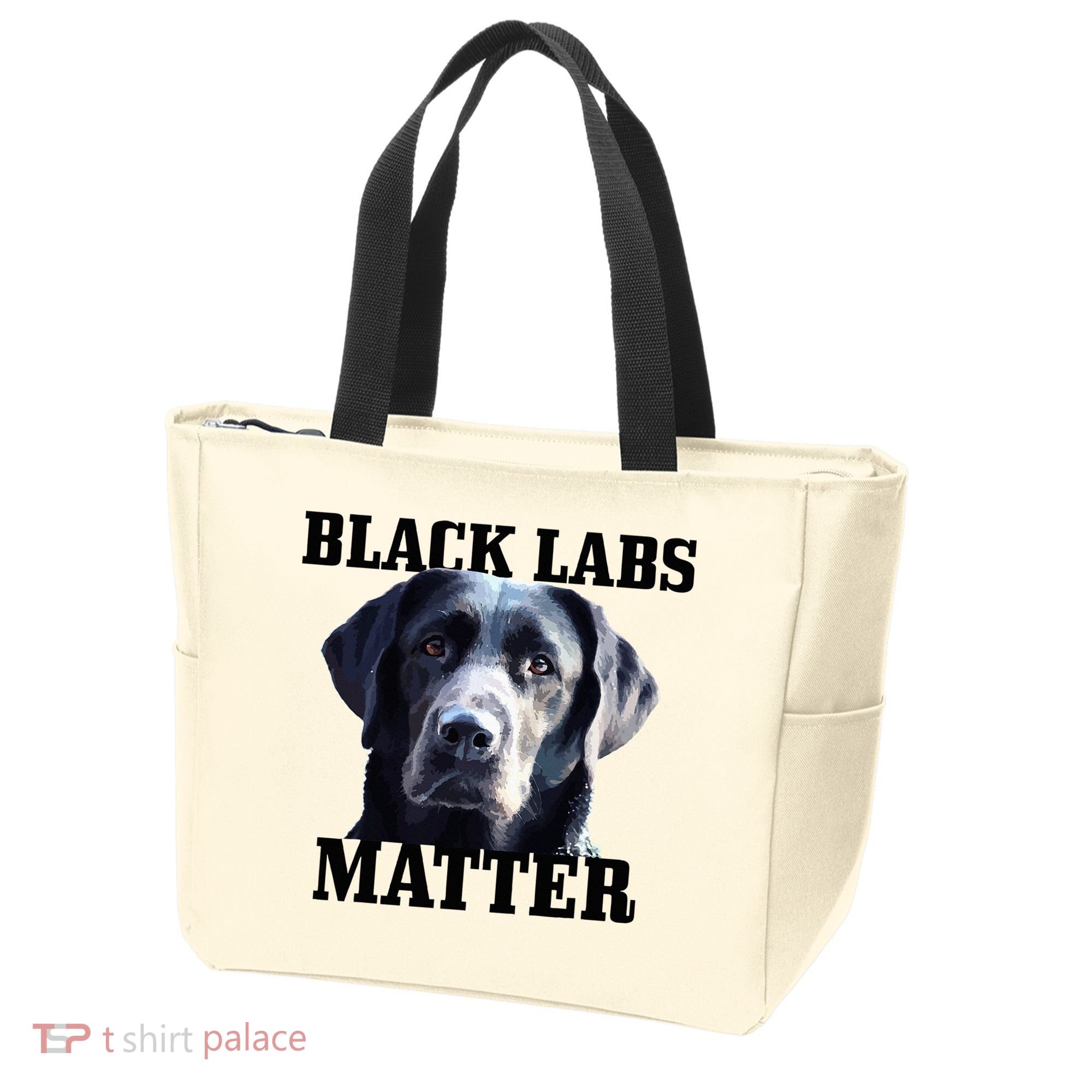 Black Labs Matter Labrador Retriever Mom Dad Dog Lover Tote Bag