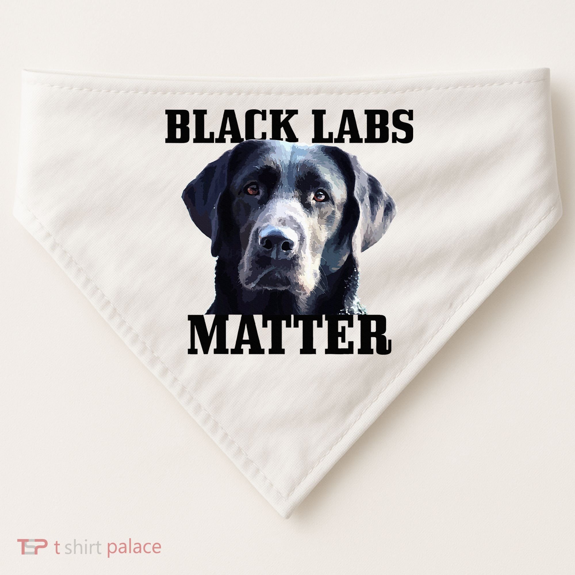 Black Labs Matter Labrador Retriever Mom Dad Dog Lover USA-Made Doggie Bandana