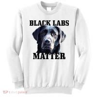 Black Labs Matter Labrador Retriever Mom Dad Dog Lover Sweatshirt thumb 0
