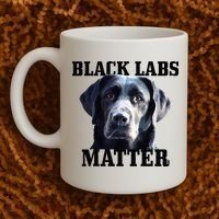 Black Labs Matter Labrador Retriever Mom Dad Dog Lover Coffee Mug thumb 2