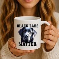Black Labs Matter Labrador Retriever Mom Dad Dog Lover Coffee Mug thumb 3