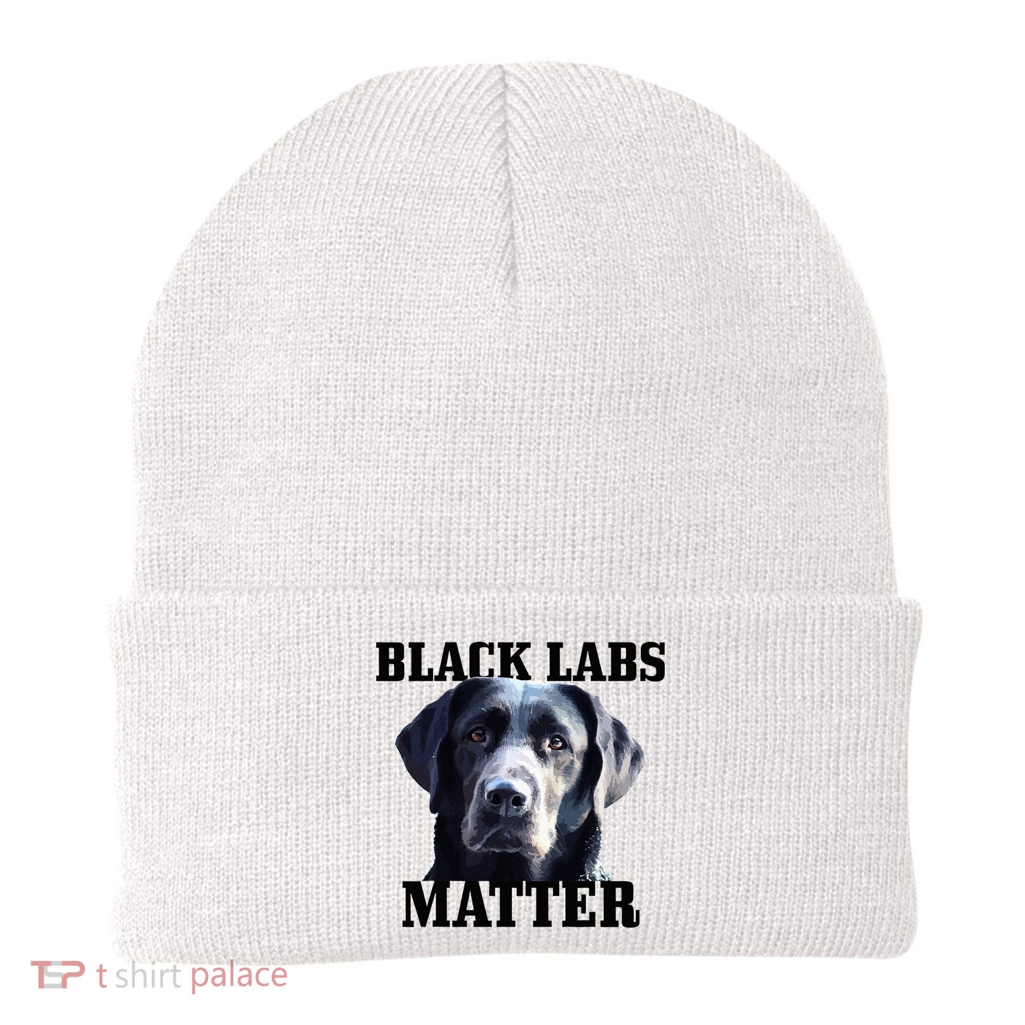 Black Labs Matter Labrador Retriever Mom Dad Dog Lover Beanie
