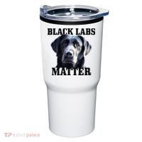 Black Labs Matter Labrador Retriever Mom Dad Dog Lover Tumbler thumb 0