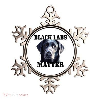 Black Labs Matter Labrador Retriever Mom Dad Dog Lover Ornament